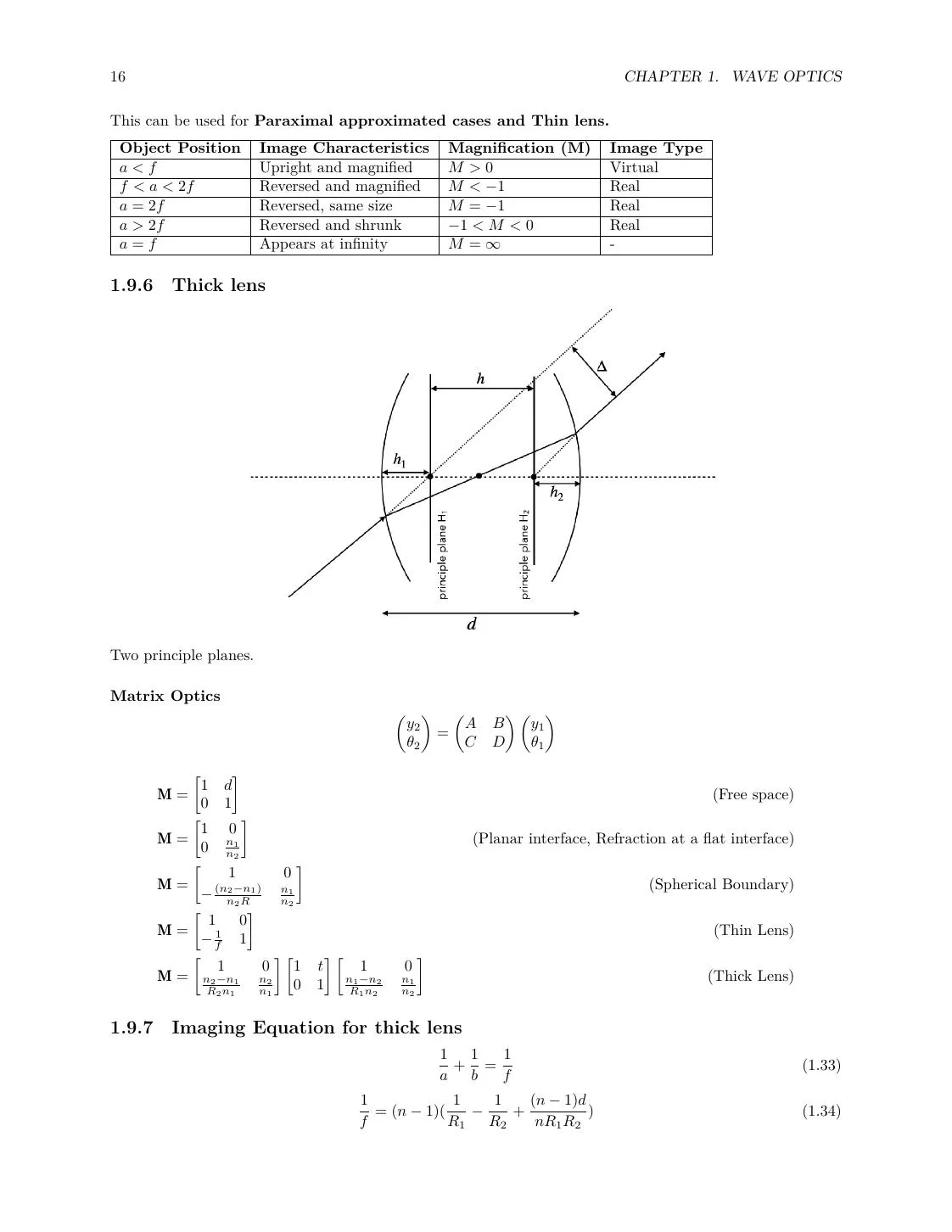 Optics Review: Geometrical Optics, Wave Optics, EM Waves, and Quantum Basics page 16