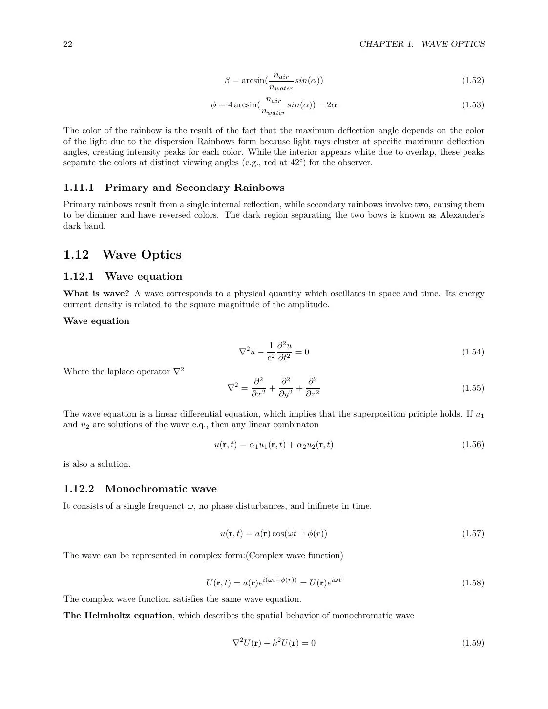 Optics Review: Geometrical Optics, Wave Optics, EM Waves, and Quantum Basics page 22