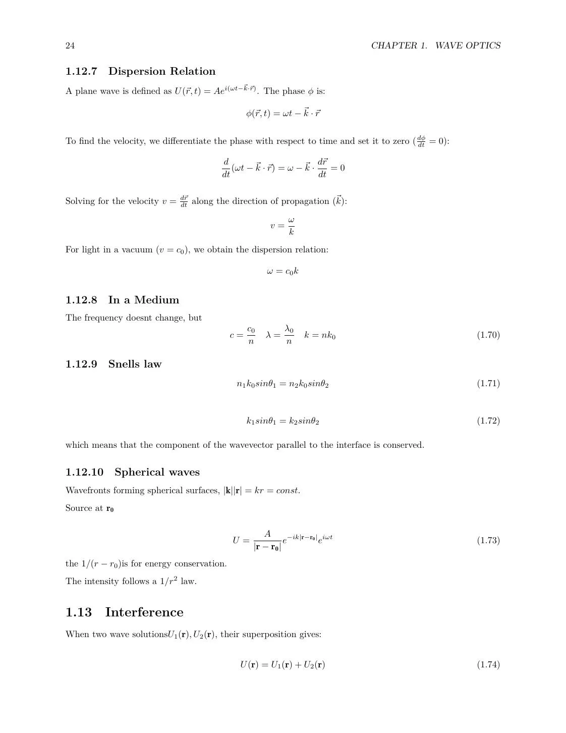 Optics Review: Geometrical Optics, Wave Optics, EM Waves, and Quantum Basics page 24