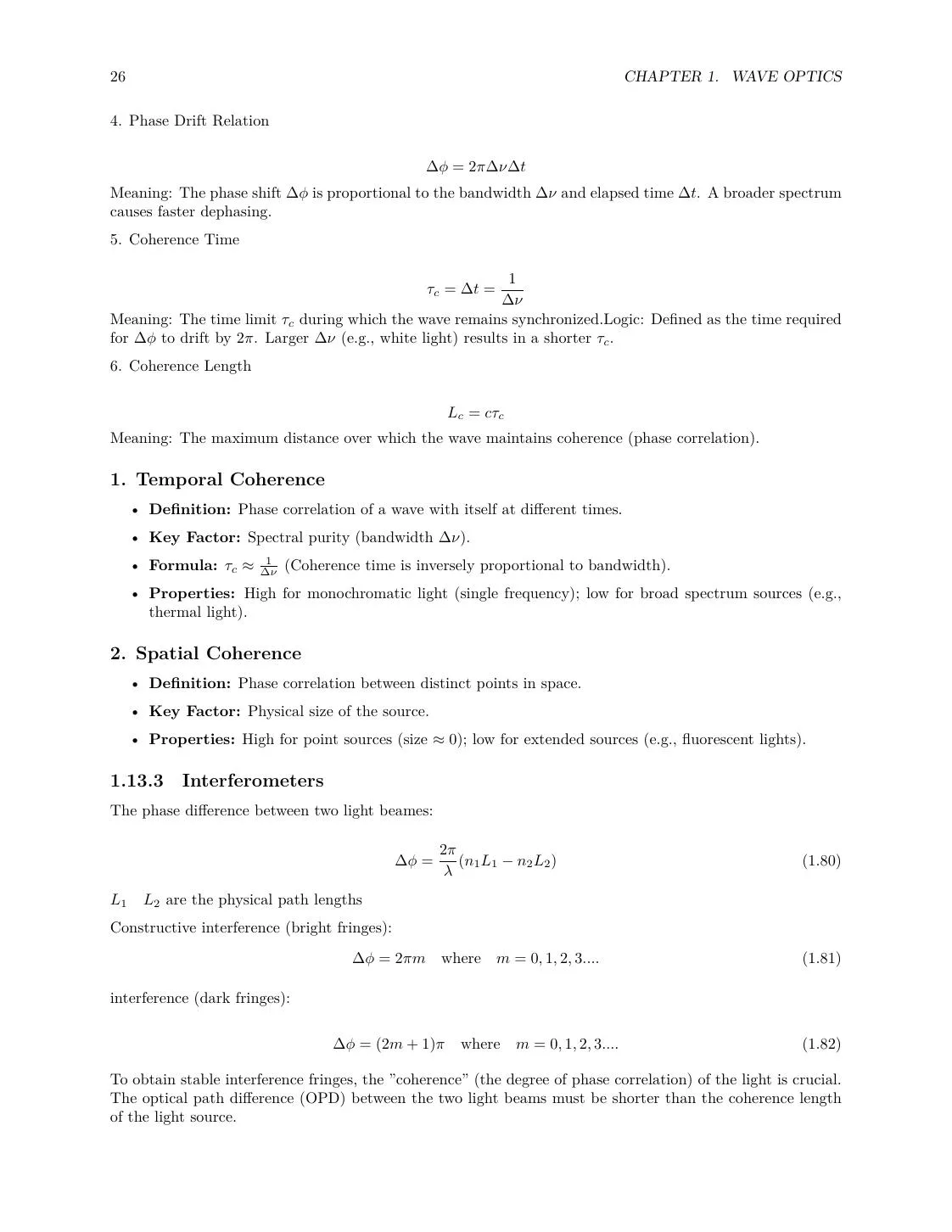 Optics Review: Geometrical Optics, Wave Optics, EM Waves, and Quantum Basics page 26