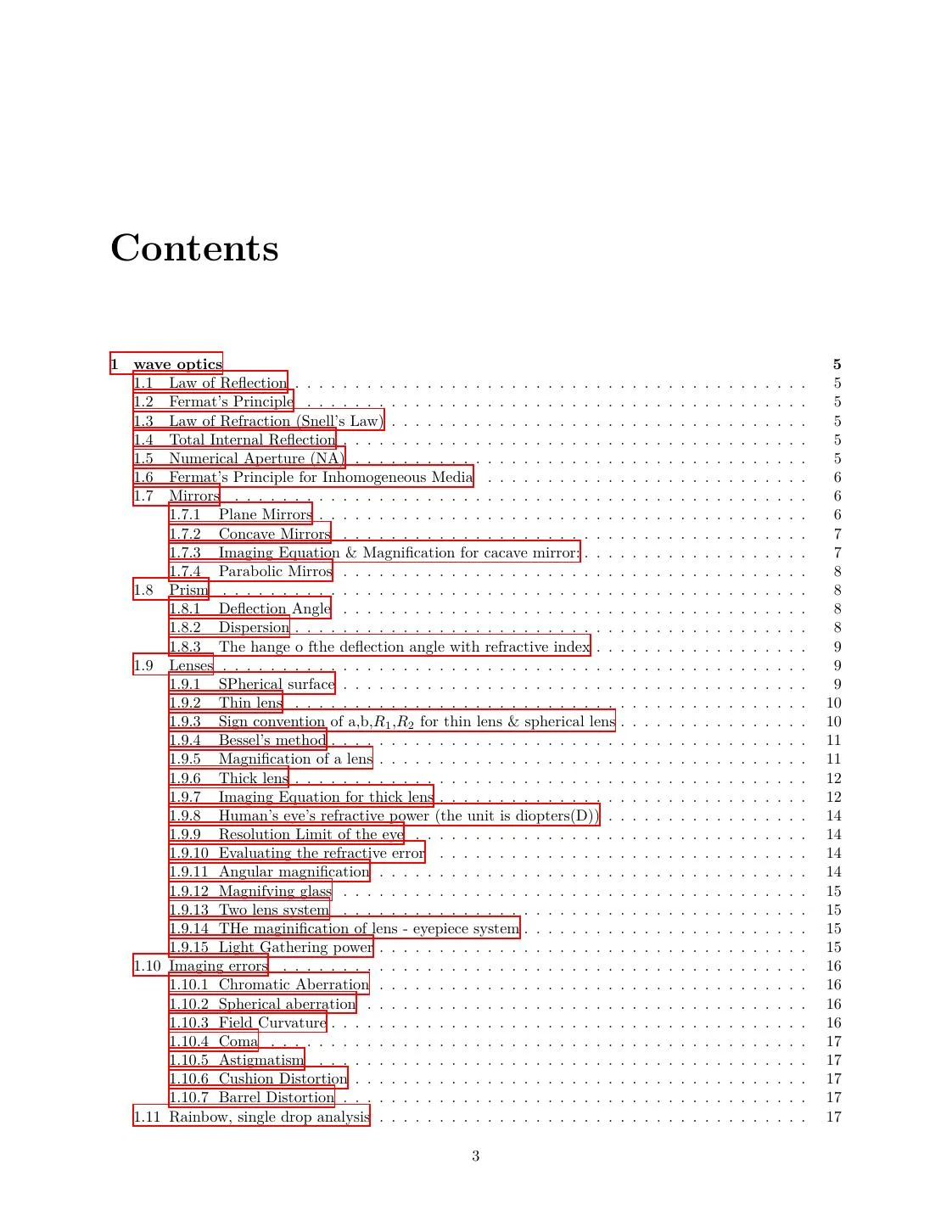 Optics Review: Geometrical Optics, Wave Optics, EM Waves, and Quantum Basics page 3