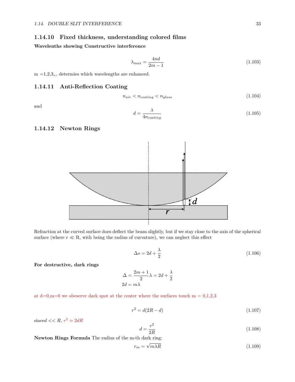 Optics Review: Geometrical Optics, Wave Optics, EM Waves, and Quantum Basics page 33